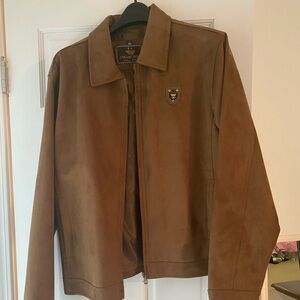 Brown suede Emporio Armani men’s jacket